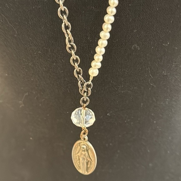 Blessings in Disguise Jewelry - Blessings in Disguise necklace half genuine pearl half metal made in Italy